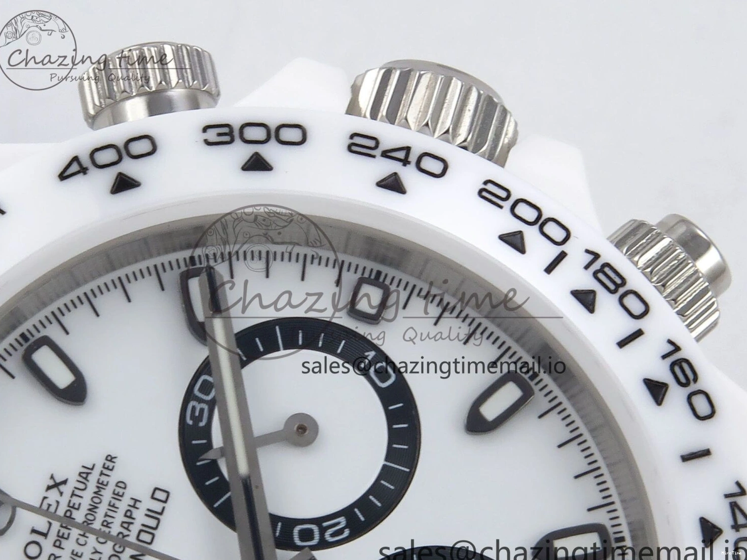 MiroTime 0202 Daytona AET White Ceramic Case and Bracelet Black Dial N6F Best Edition SA Seasonal 1195